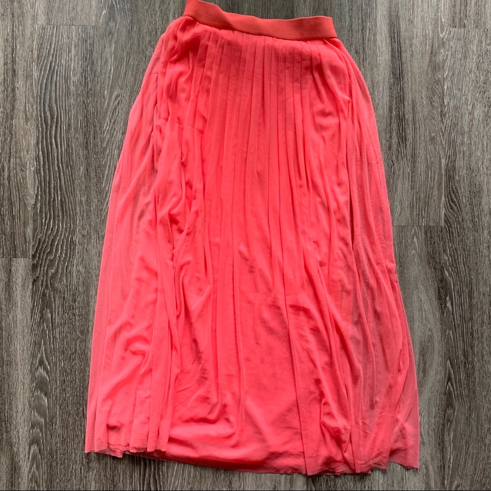 Kikriki Maxi Layered Pink Orange Skirt Size Small
